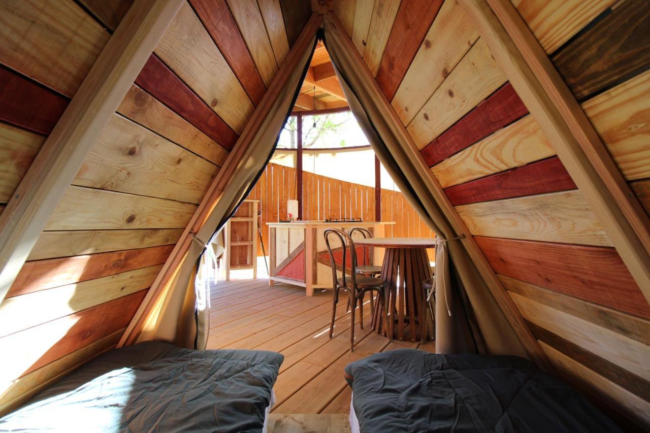 Habitat Createur - Hebergements Insolites Au Camping Municipal "Les Ecureuils" Recoubeau-Jansac Bagian luar foto
