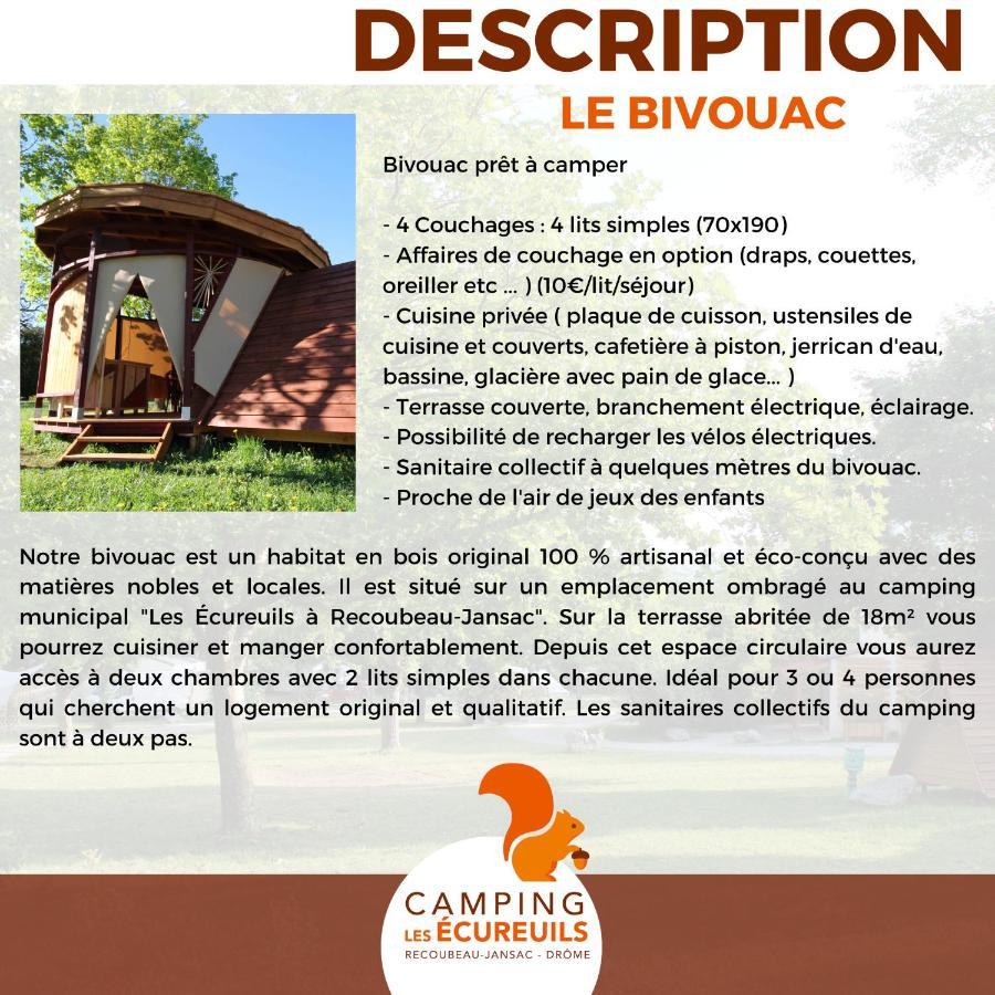Habitat Createur - Hebergements Insolites Au Camping Municipal "Les Ecureuils" Recoubeau-Jansac Bagian luar foto