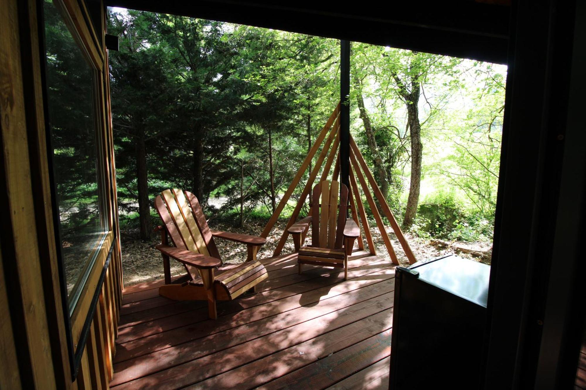 Habitat Createur - Hebergements Insolites Au Camping Municipal "Les Ecureuils" Recoubeau-Jansac Bagian luar foto